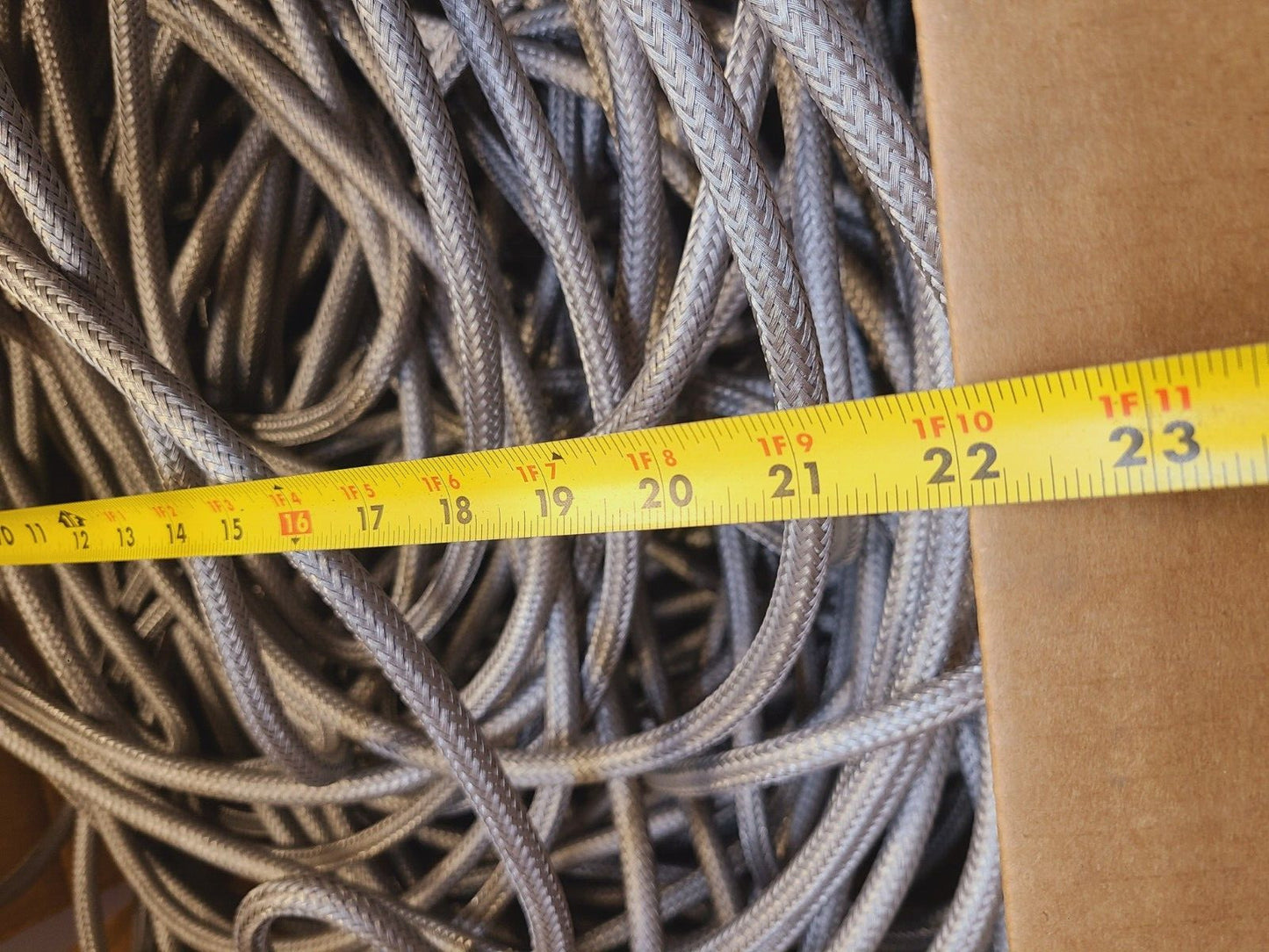 79 Lbs of 304 Braided Cable Sleeving & Wire 1/2" Thickness 2 conductors (79 Lbs)