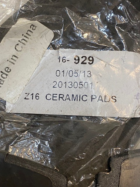 Power Stop Z16 Ceramic Brake Pads Set of 4 | 16-929 | 010513 | PWR-16H-929-FF