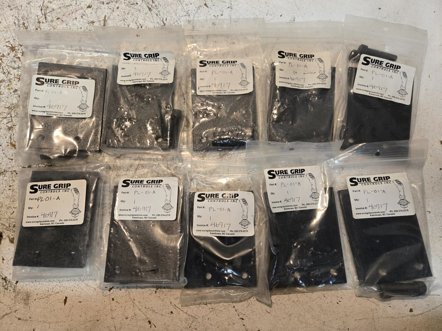 10 Quantity of Sure Grip Controls PL-01-A Plates | 46917 (10 Quantity)