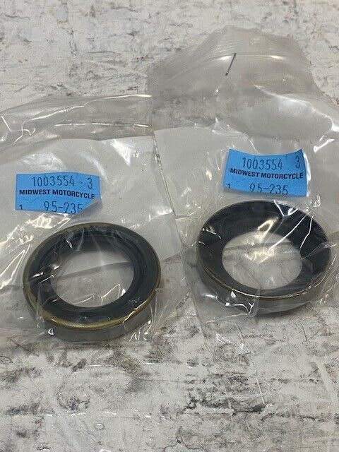 2 '72-'83 Harley Davidson Midwest Motorcycle 45mm OD 95-235 Oil Seals (2 Qty)