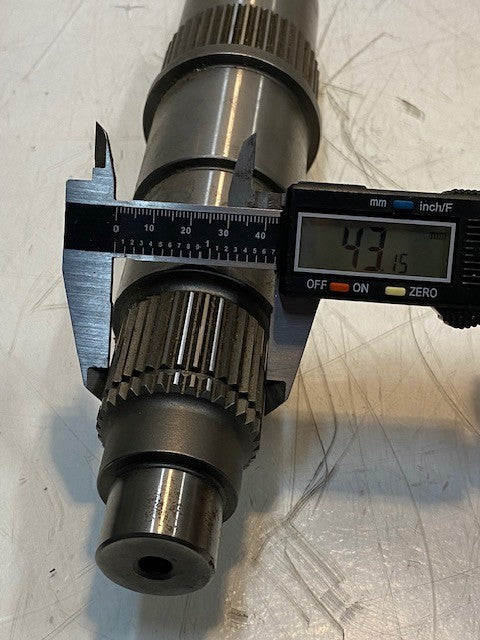 Transmission Main Shaft 15-1/2" L 33-Spline 35-Spline 46-Spline 64mm OD 25mm End