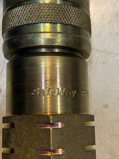 Safeway FF491-6 Hydraulic Quick Connect 5-1/4" Long 37mm OD