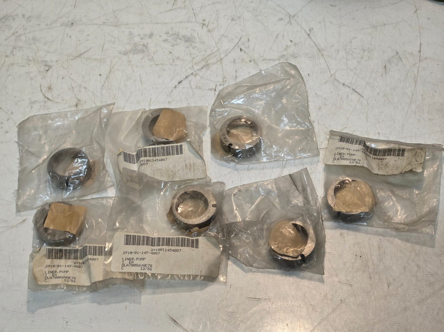7 Quantity of Pump Liners 2910-01-145-4087 | DLA 70086VAE78 (7 Quantity)