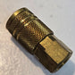 9 Quantity of Amflo C280B 1/4" Quick Change Couplings 1/4" FNPT Brass (9 Qty)