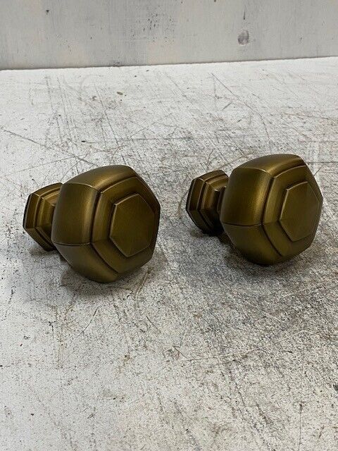 2 Qty of Kirsch Grotto Finials for Drapery Rods 3" OD 3-3/4" Length (2 Quantity)