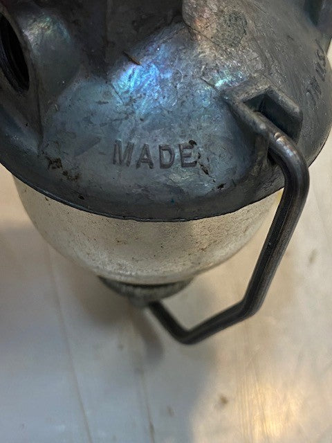 Tillotson Vintage Glass Fuel Sediment Bowl Assembly Made in USA Fuel Strainer