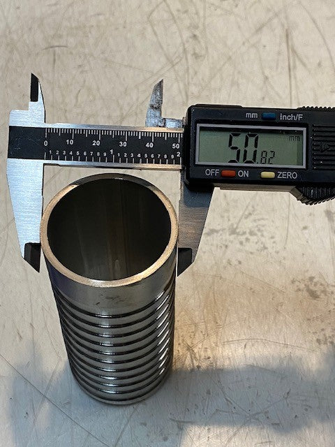 4-1/2" Welding Hose Adapter Stainless Steel Trynox 46mm ID 50mm OD