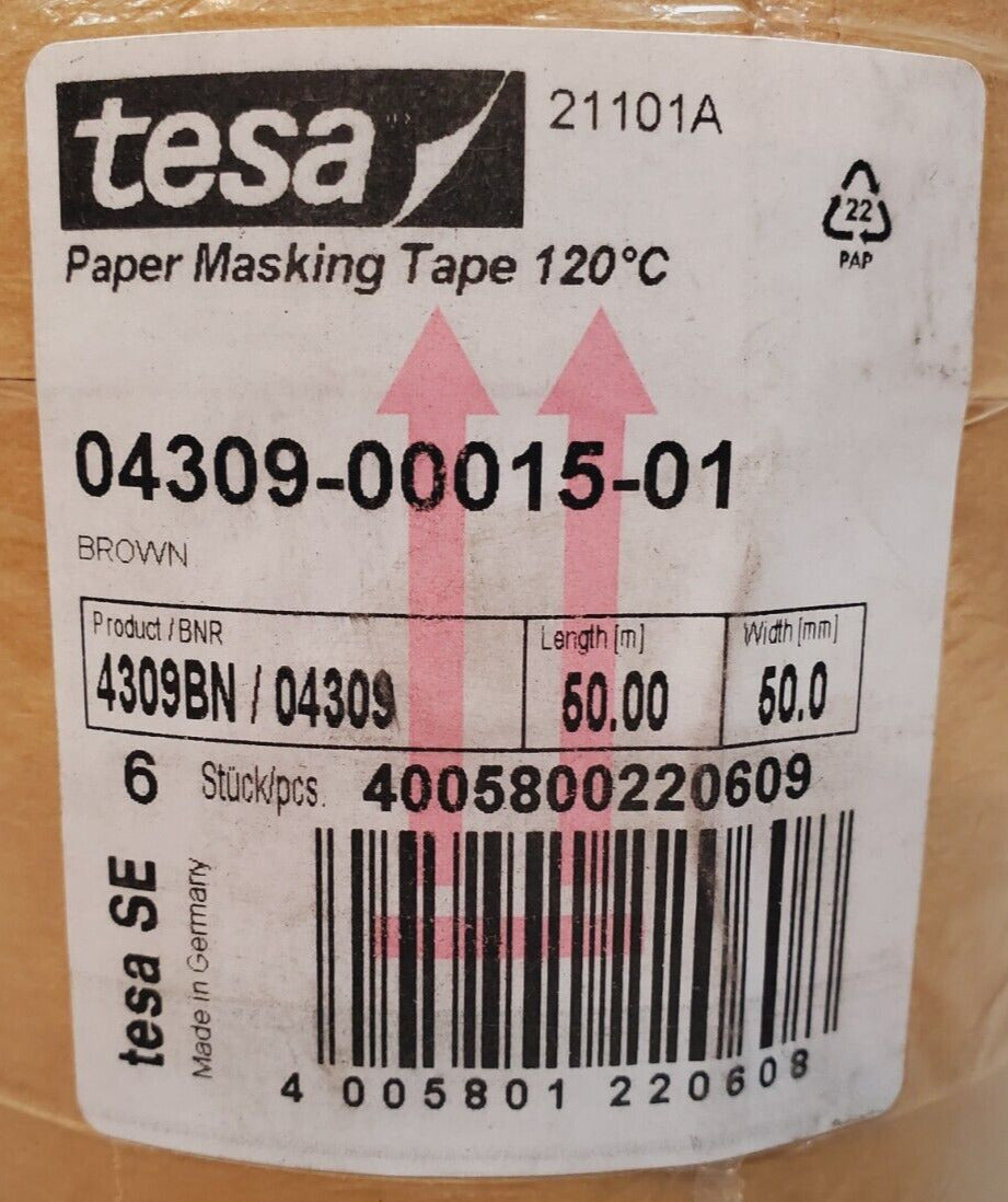 6 Quantity of TESA Masking Tapes 04309-00015-01 (6 Qty)