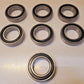 7 Quantity Deep Groove Radial Ball Bearings 6008RS DC3 SRI (7 Qty)