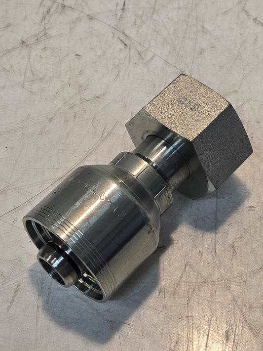Eaton 4S-12 25S Hydraulic Hose Fitting | 1" Threaded x 4 Wire Spiral Fitting