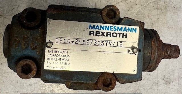 Mannesmann Rexroth Pressure Reducing Valve DB10-2-52/315YV/12 Replacement