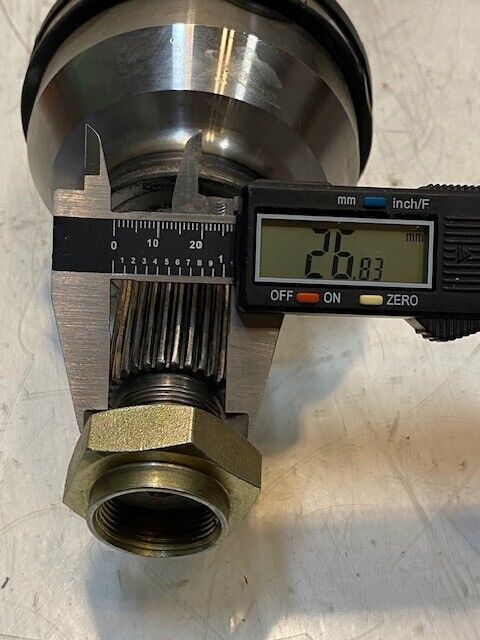 GSP CV Axle NCV27522 | 770F10107 | 24" Long 27mm Thread 31mm Shaft 29mm End