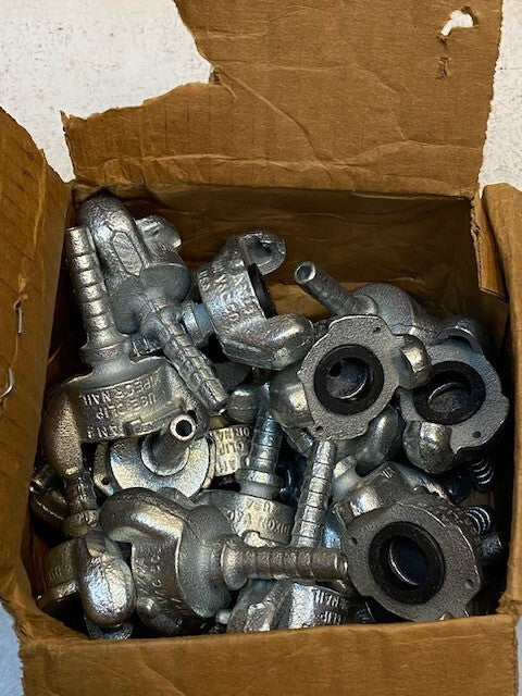 Box of 25 Dixon Air Hose End Fittings w/ Clips 98307 | 12mm Thread