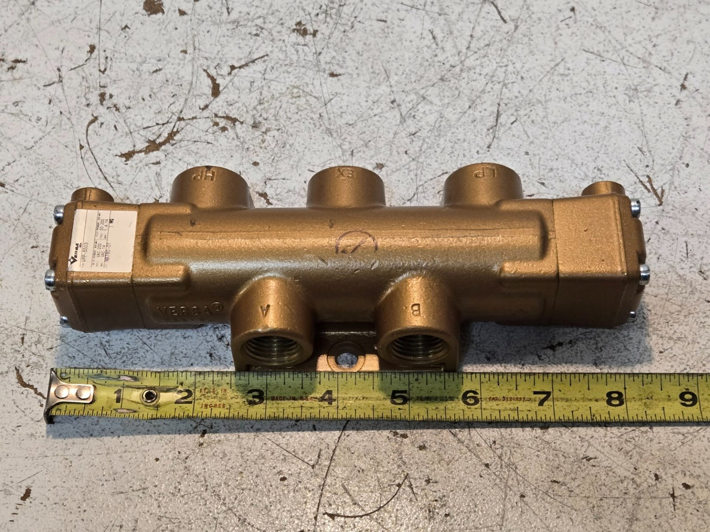 Versa VPP-5503 Brass Pilot Valve NB780-01 | Valve Pressure VAC-200 PSIG
