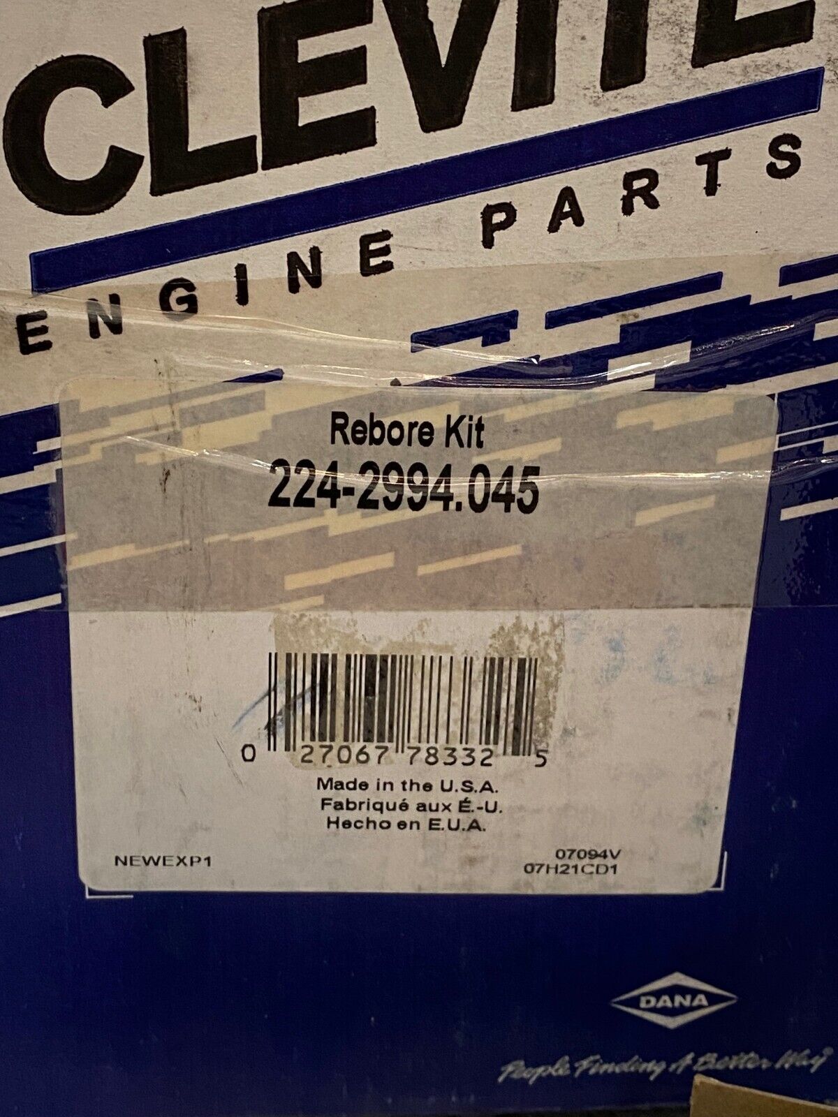 Clevite Rebore Kit 224-2994.045