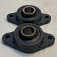 2 Qty of PEER 2-Bolt Flange FT206 Insert Bearing UC206-18 | 28mm Bore (2 Qty)