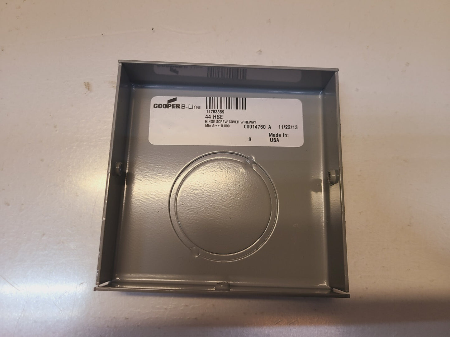 8 Qty. of Cooper B-Line Hinge Screw Cover Wireways End 4x4 | 44 HSE (8 Qty)