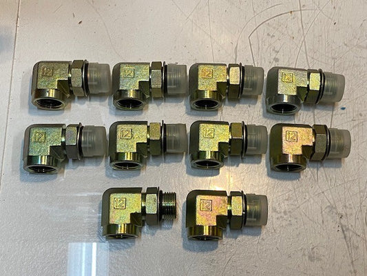 10 Quantity of 90 Degree Elbow Fittings 12 |  23mm Female ID 27mm Male Thread