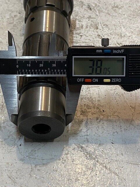 Shaft 11-3/4" Long 6-Spline End 34mm OD 5mm ID 38mm End 13mm ID