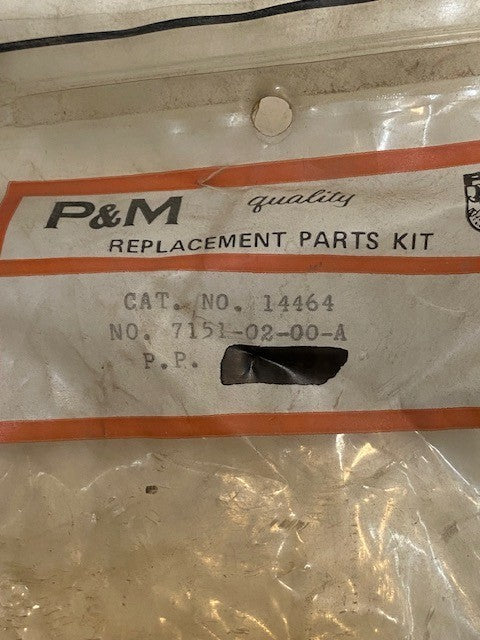 2 Quantity of P&M Replacement Parts Kits Cat. No. 14464 | 7151-02-00-A (2 Qty)
