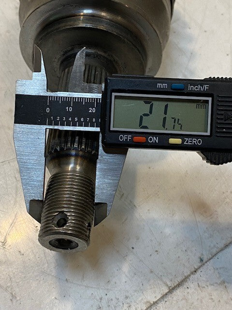 CV Joint Axle P05273438AE | 38" Long 28mm End 29mm Shaft 22mm Thread