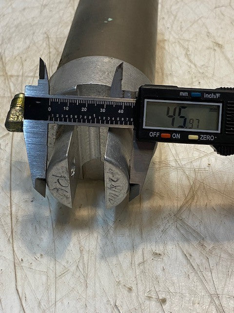 Pelton & Crane Pneumatic Hydraulic Cylinder 11" Long 70mm OD