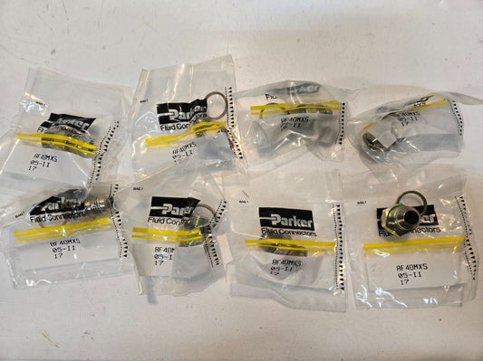 8 Quantity of Parker 8F40MXS 05-II 17 Triple-Lok 37 Flare Fittings (8 Quantity)