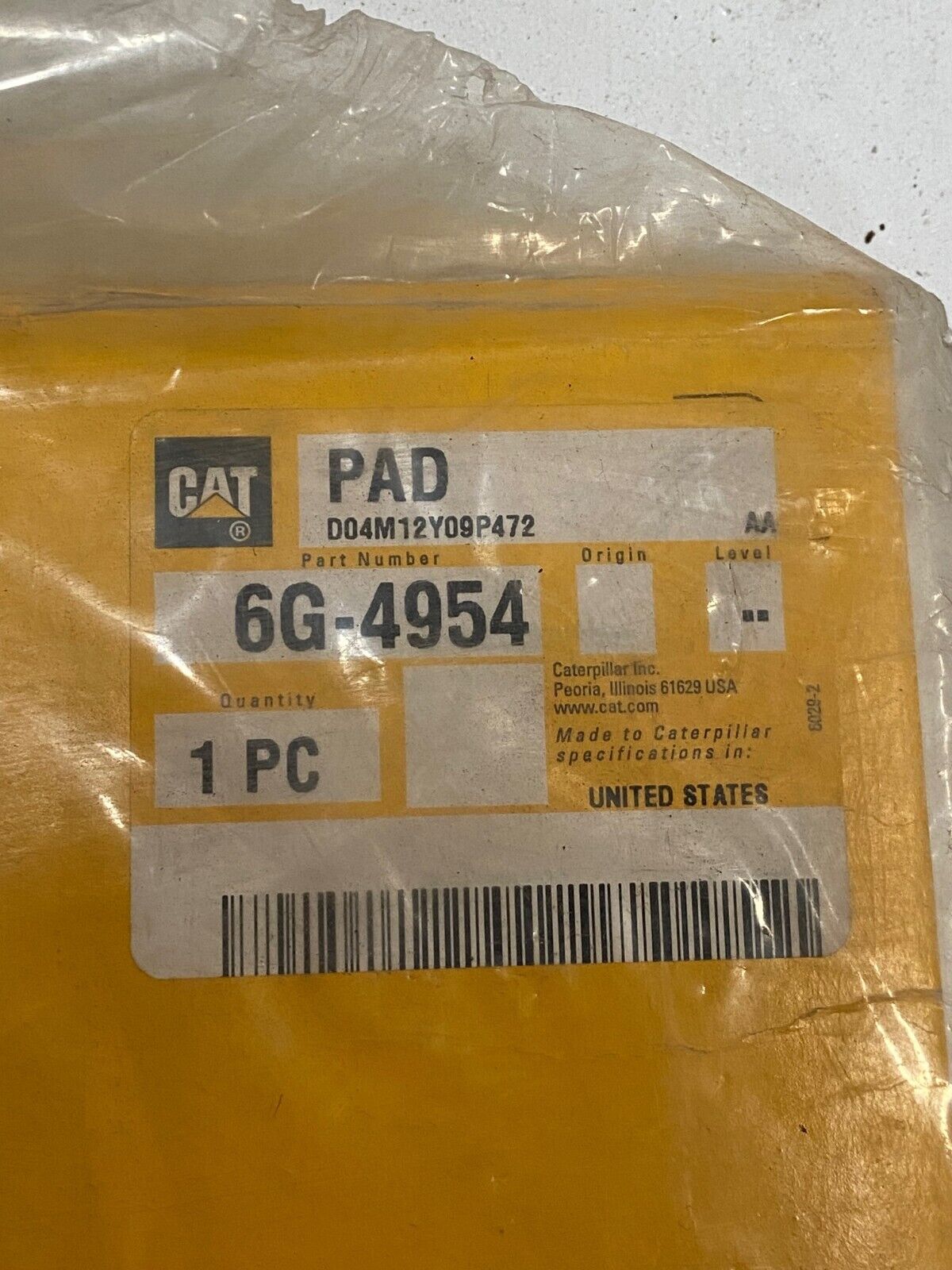 Caterpillar Pad 6G-4954 CAT