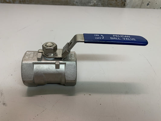 1-1/2” Stainless Steel 316 Pelican Ball Valve 1.5” / 1 1/2”