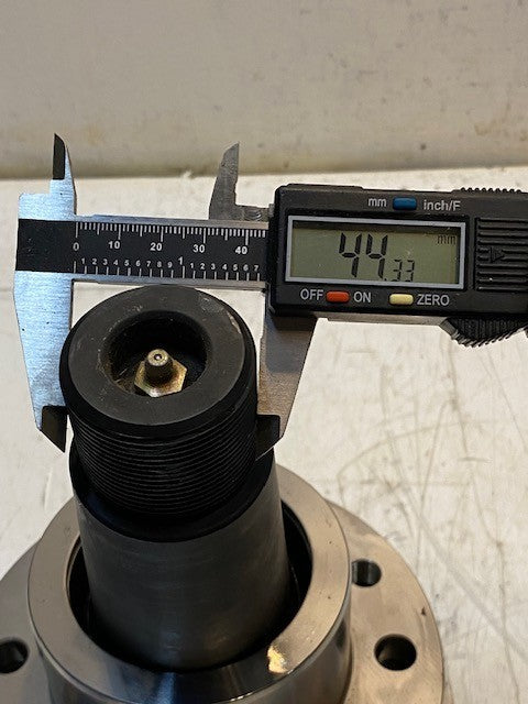 MTO Steel Spool Shaft Assy 6-Bolt 6-1/2" Dia. 13mm Bolt Holes 44mm Thread