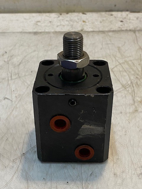 Hydraulic Block Cylinder 2-5/8" x 2-1/4" 16mm Thread 11mm Side Holes