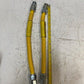 2 Qty of BrassCraft CSSB21-18 Yellow Stainless Steel Gas Connectors (2 Qty)