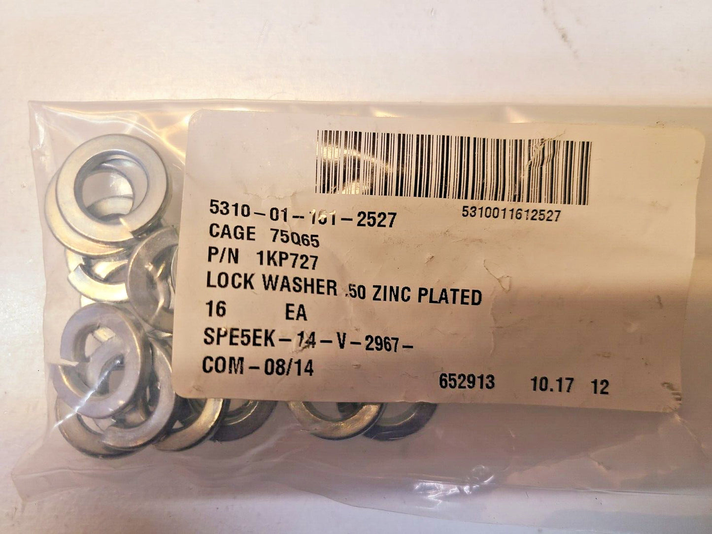 64 Qty. of Split Lock Washers 318BX | 1KP727 | 1765HX (64 Qty)