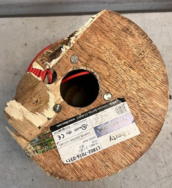 Liberty Fire Alarm Cable 1000ft Spool 2-Conductor 18AWG L1802-7016-0311