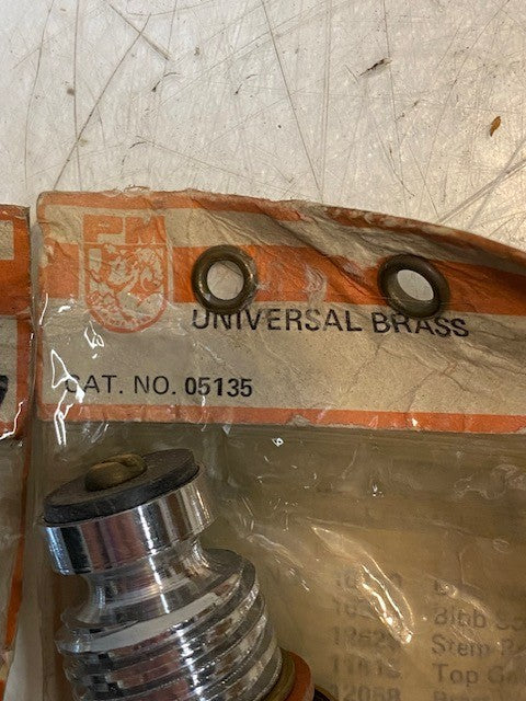 2 Quantity of P&M Cat. No. 05135 Universal Brass Stems (2 Quantity)