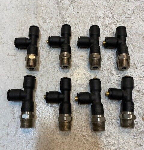 8 Quantity of 3/8 x 3/8 Quick Lock Tee x 3/8 Pipes KP79055 | OD TX06 (8 Qty)