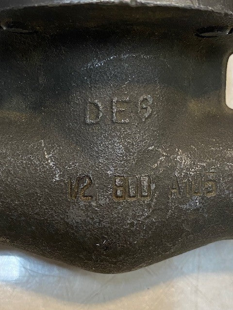 Forged Steel Piston Check Valve 1/2" Class 800 A105 | 3-3/4" Wide 3-1/2" Tall