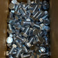 Box of 100 Zinc Plated Hex Head Steel Bolts 1-1/4" Long 16mm Thread 24mm Head