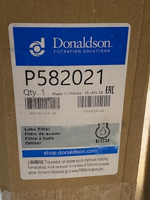 Donaldson Filtration Solutions P582021 Lube Filter Engine Oil Filter Replacement