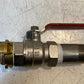 HS Univers DN25 PN30 Ball Valve w/ Brass Inlet/Outlet HS MS58