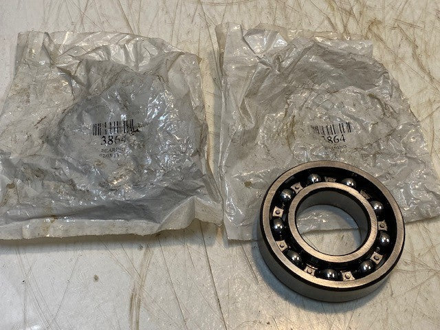 2 Quantity of HBC 6207 Deep Groove Radial Roller Open Bearings 3864 (2 Qty)
