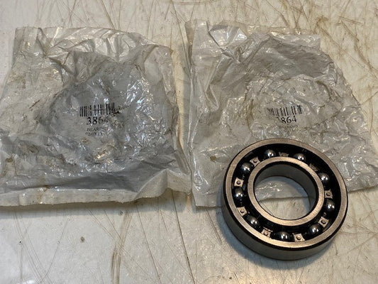 2 Quantity of HBC 6207 Deep Groove Radial Roller Open Bearings 3864 (2 Qty)