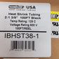 ThermoSleeve Heat Shrink Tubing 2:1 | IBHST38-1 | 100Ft | 3/8" | Black