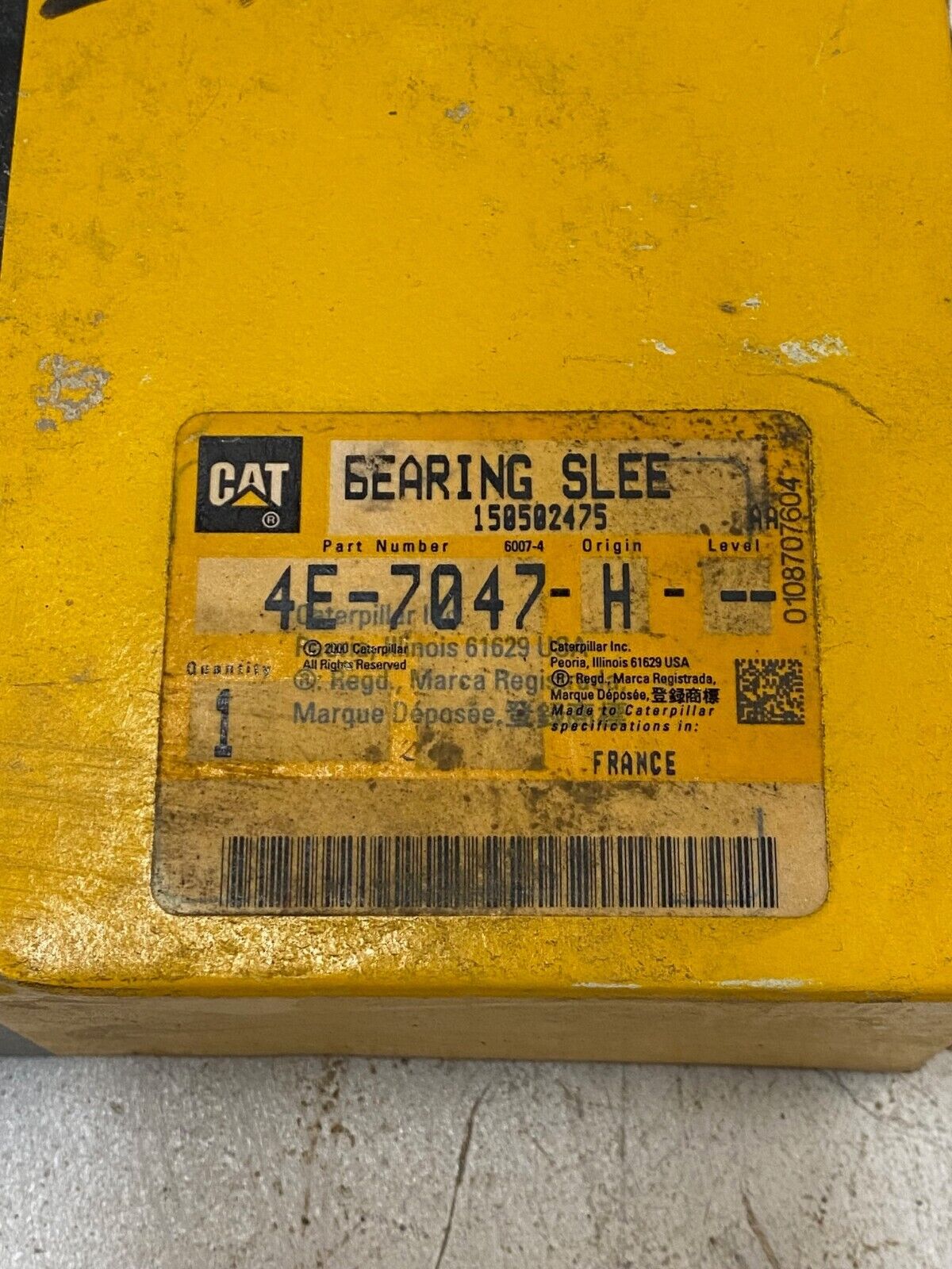 2 Qty of Caterpillar Bearing Slee 4E-7047-H CAT (2 Quantity)