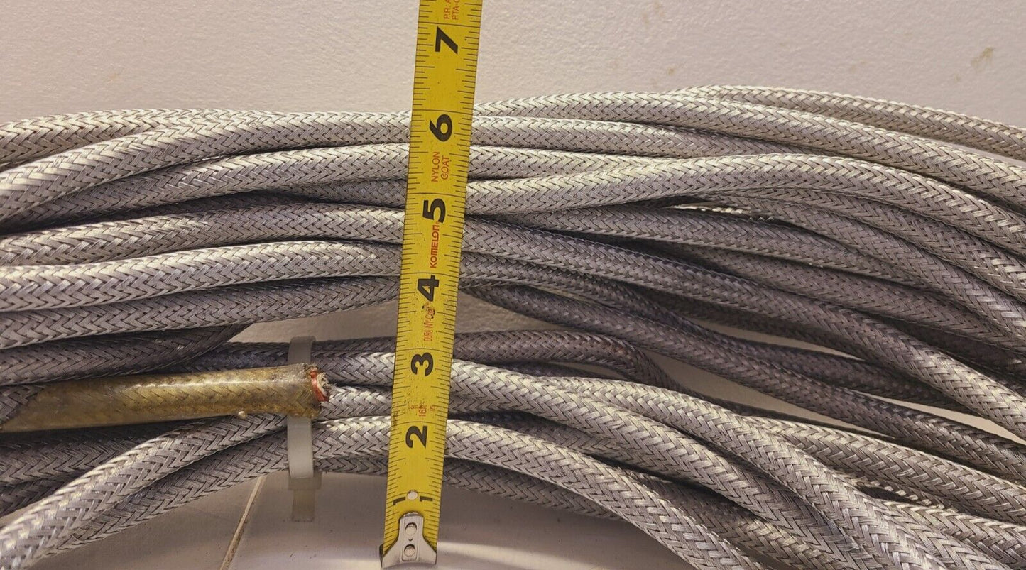 20 Lbs of 304 Braided Cable Sleeving & Wire 1/2" Thickness 2 conductors (20 Lbs)